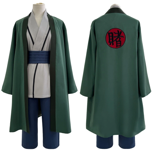 Tsunade Cosplay Costume Embroidery Haori Top Pants Belt