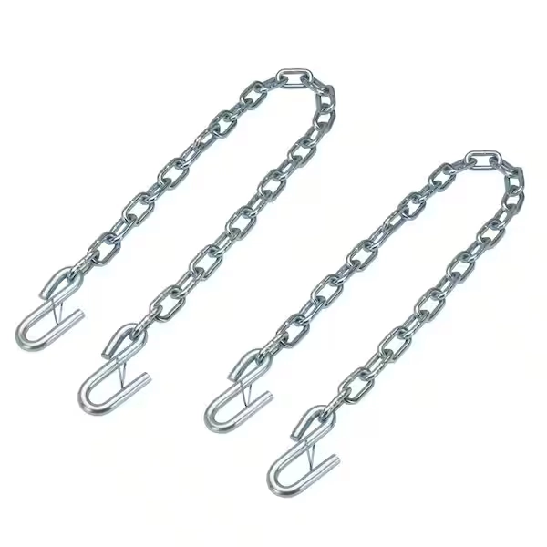 TowSmart 40 in. Towing Safety Chains with S Hooks - 5,000 lb. Capacity 757