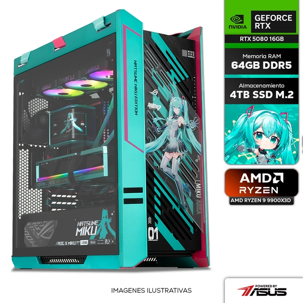 Computadora PRIDE GAMING PBA HATSUNE MIKU