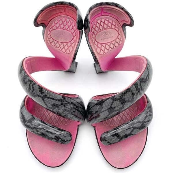 Julian Hakes Mojito Sandals Black x Grey collection Fashion Accessories e06