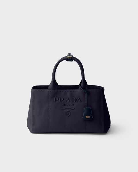 Prada Jardinière large cotton canvas handbag