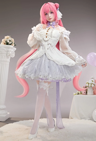 Nikke Dorothy Cosplay Costume Remake Top and Skirt with Train and Headpiece