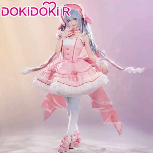 DokiDoki-R Cosplay Snow Pink Dress Lolita Female Costume - So please do not choose Express shipping option when placing your order. / S-Order Processing Time Refer to Description Page