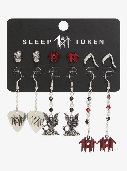 Sleep Token Logo Grim Reaper Earring Set