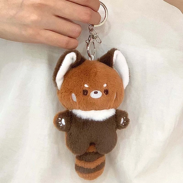 Red Panda Plush Keychain Cute Lesser Panda Plush Pendant