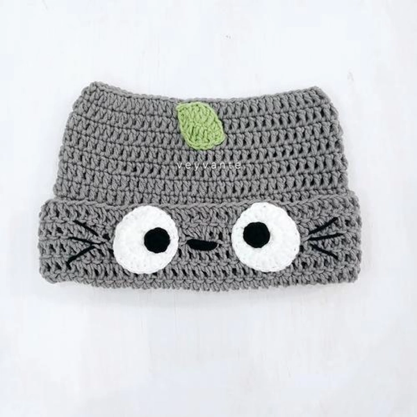 Totoro Crochet Cat Ear Beanie