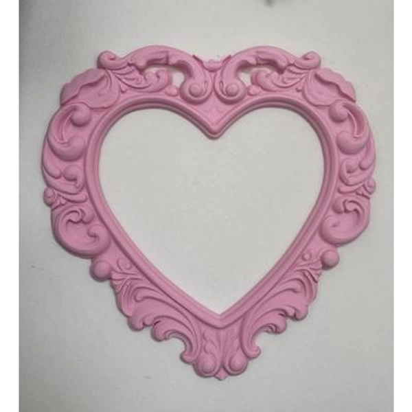 Baroque Heart Frame Wall Decor, Ornate Heart Frame, Vintage Style Frame, Romantic Wall Decor, Decorative Wall Frame
