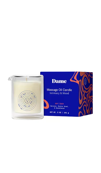 Dame Massage Oil Candle in Soft Touch.