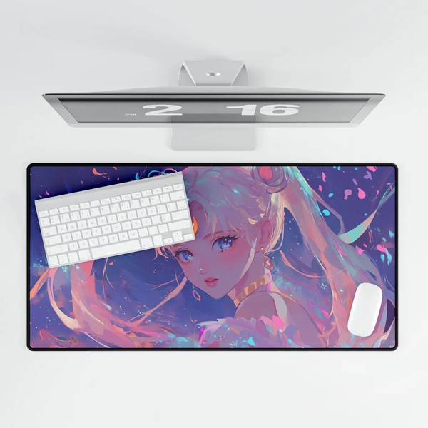 Sailor Moon Desk Mat | Anime Gaming Mousepad, Office Decor, Desk Accessories, Gift for Fans, Large Gaming Pad