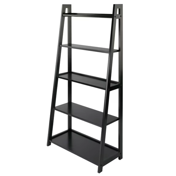 Winsome Adam 5-Tier A-Frame Shelf, Black Finish