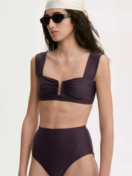 Malene Birger Bikini Bottoms, Aubergine