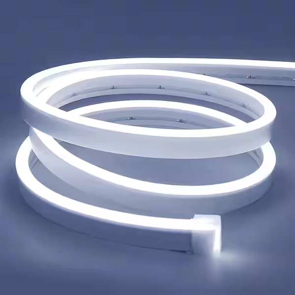 16.4 ft. White Hardwired Integrated LED Strip Light, Waterproof Neon Strip Silicone Neon Rope Light for Kitchen Bedroom