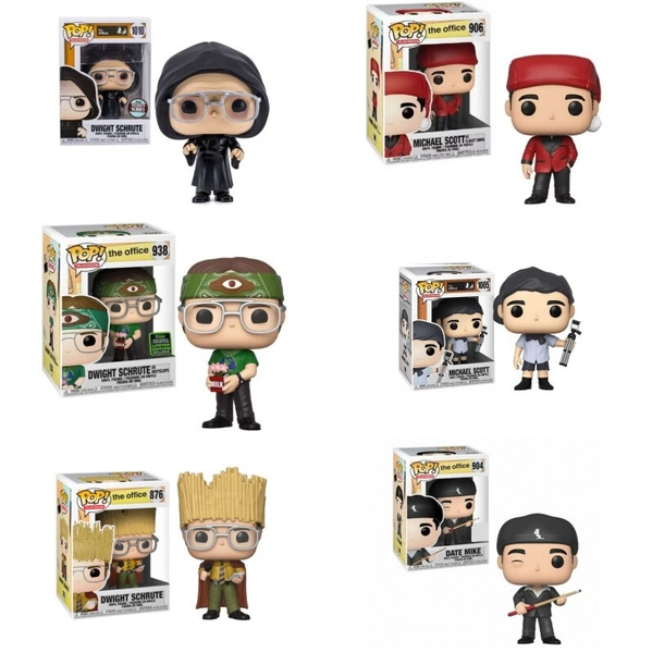 The Office Dwight & Michael Scott Funko Pop Bundle - all 6 Pops NEW 906, 938 etc