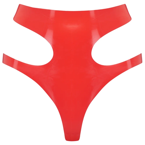 Latex Cut Out Thong — ELISSA POPPY