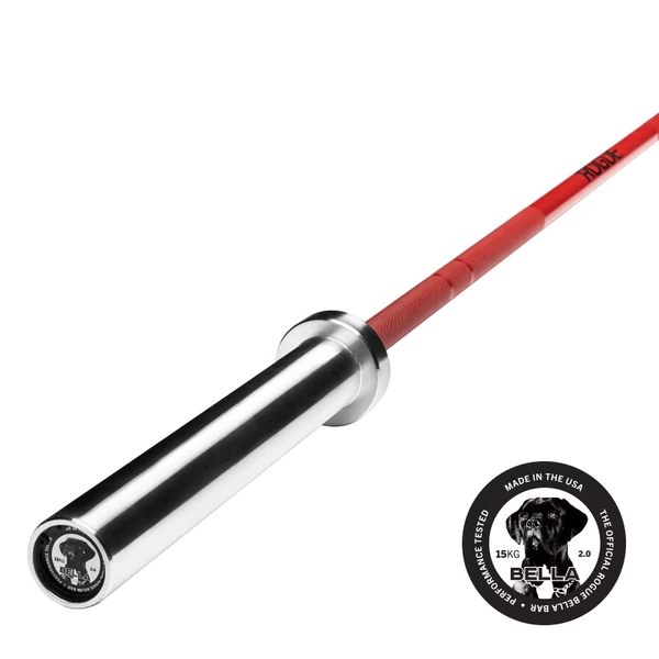 The Bella - Rogue Women's Bar - Cerakote - Red Shaft / Chrome Sleeve