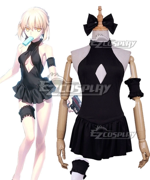 Fate Grand Order Artoria Pendragon Saber Alter Swimsuit Cosplay Costume
