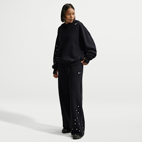 Nike Studio Fleece Medium Weight Women's Mid-Rise Wide-Leg Pants