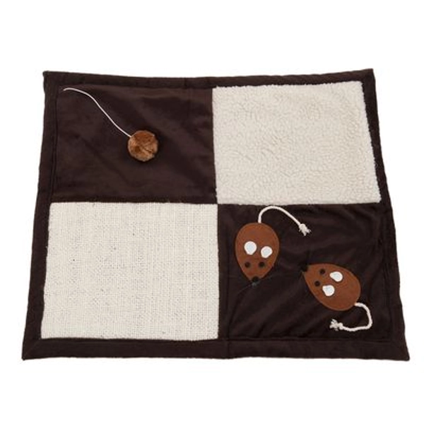 Patchwork kaparószőnyeg H 58 x Sz 49 cm