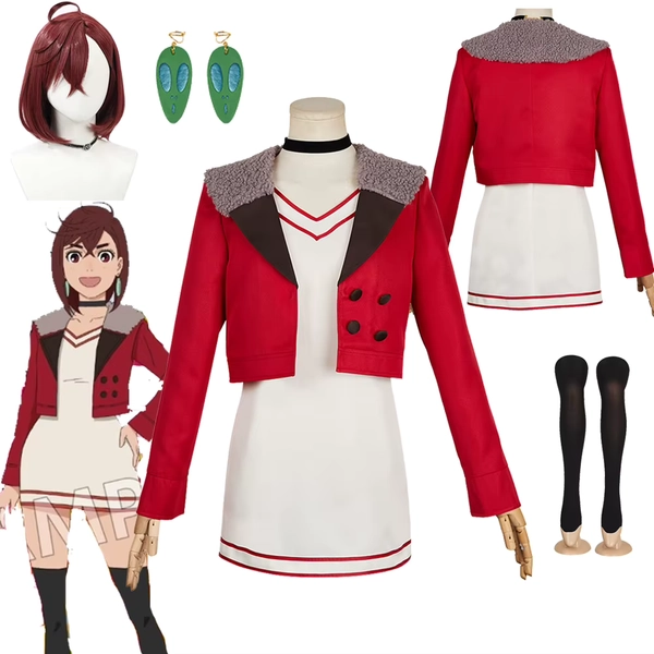 Momo Ayase Cosplay Anime Dandadan Fantasia Perücke Mantel Kleid Kostüm Disguise Für Mädchen Frauen Erwachsene Halloween Karneval Party Anzug - AliExpress 200000532