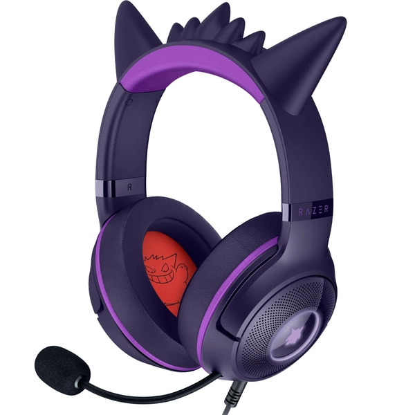 Audífonos Gamer Razer Kraken Kitty V2 Pokémon Gengar Edition, USB, Razer TriForce, Chroma RGB | SP Digital