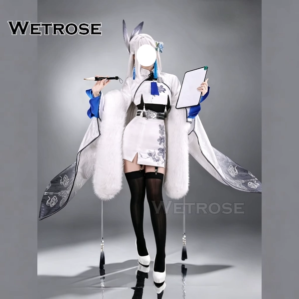 ăWetroseăPre-Order Goddess of Victory: Nikke Snow Crane Game Outfit Cosplay Costume