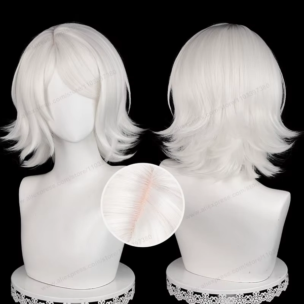 Juzo Suzuya Cosplay Wig 35cm Short Silver White Women Hair Anime Heat Resistant Synthetic Wigs - AliExpress 