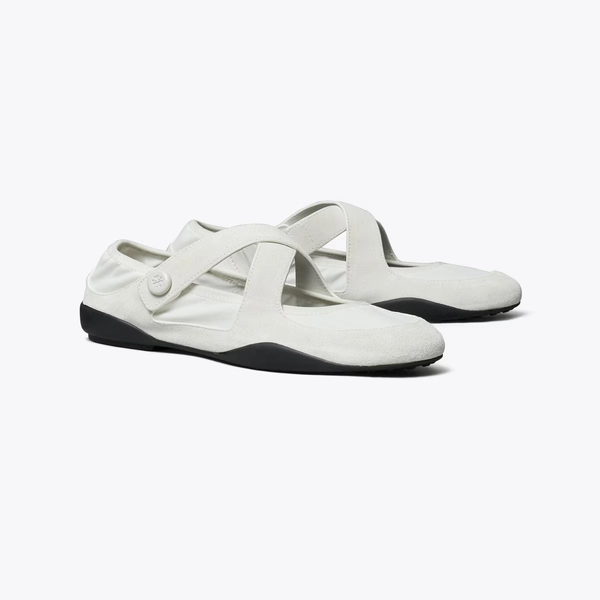 Romy Sport Mary Jane in white, size 7