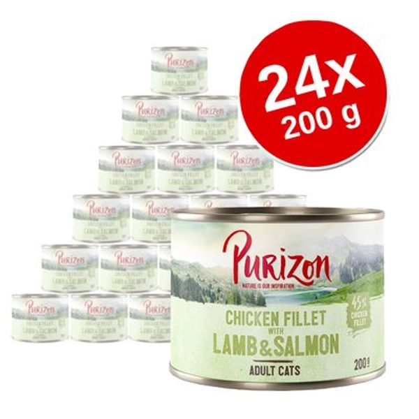 CAT FOOD - Purizon Original, 24 x 200 g, Many Flavours
