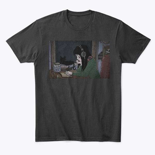 Ill-Advised Records - Dark Lofi Girl Tee