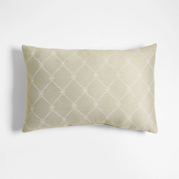 Sunbrella ® Sweeney 22"x15" Willow Green Outdoor Throw Pillow by Jake Arnold