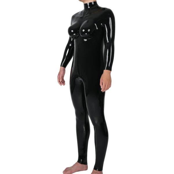 Silicone Neck-Entry Full-Bust Femme Catsuit – E Cup  Size L