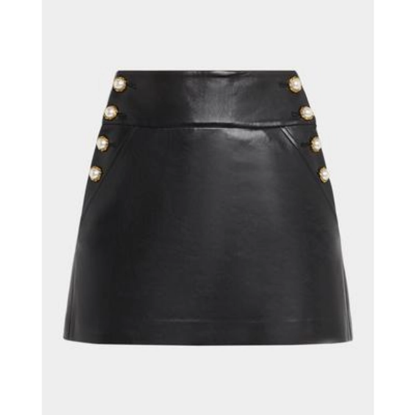 Donald Vegan Leather Mini Skirt