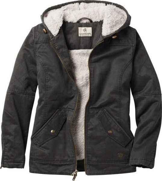Women's Berber Lined Hooded Jacket | Warm Hoodie Jacket