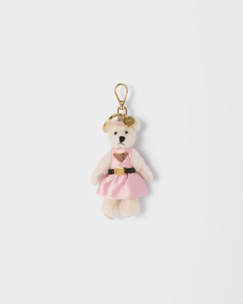 Teddy keychain charm