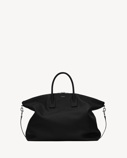 GIANT BOWLING bag in soft grained leather