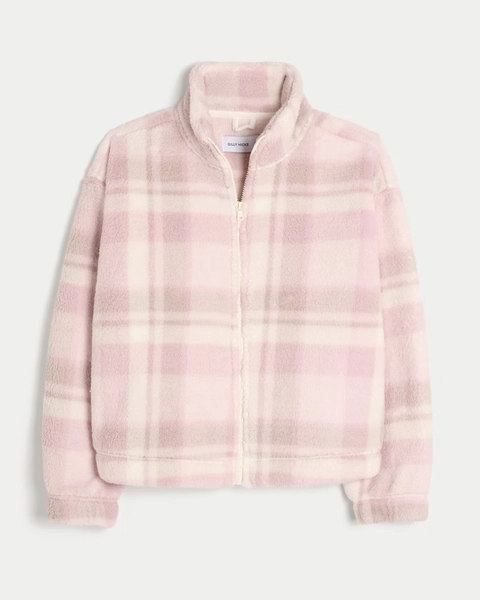 Gilly Hicks Sherpa Zip-Up Sweatshirt