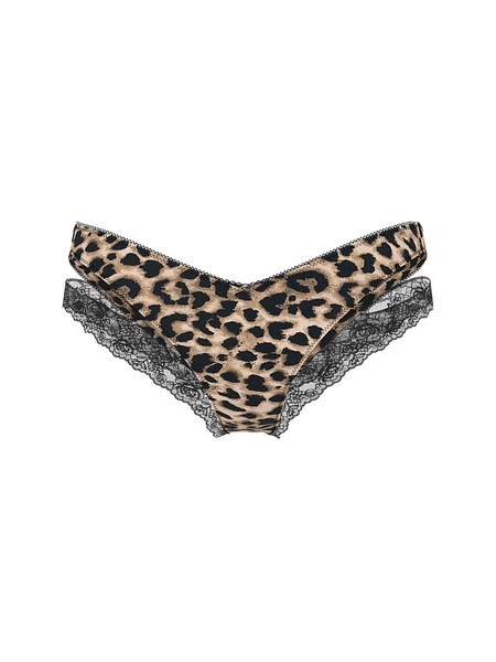 VS Lace-Trim Cut-Out Cheeky Panty