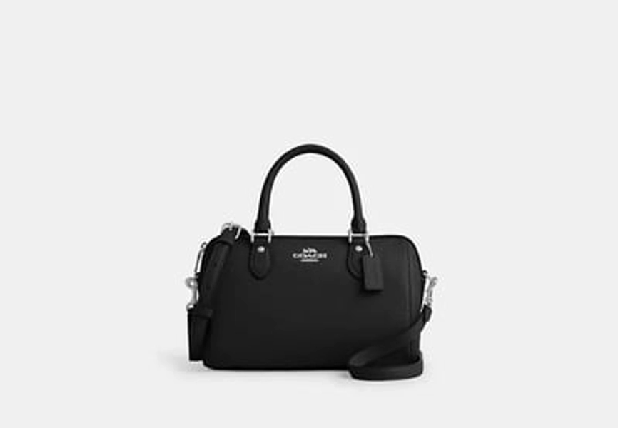 Coach Outlet Rowan Satchel Bag - Black, Size: Medium