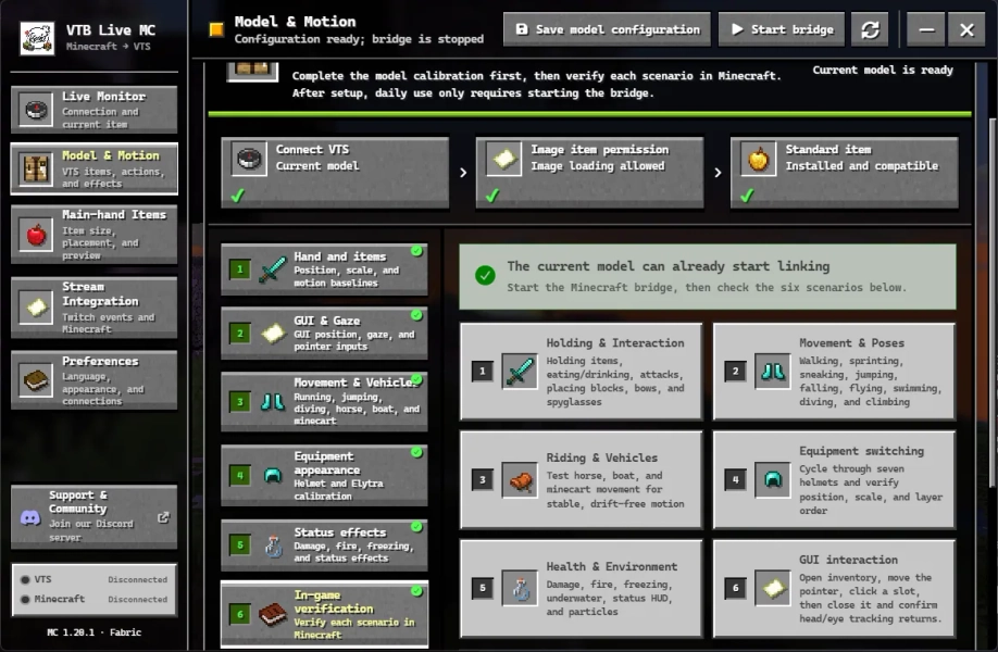 Minecraft x VTS Plugin v0.1.1 by @wha1ex3 on VGen