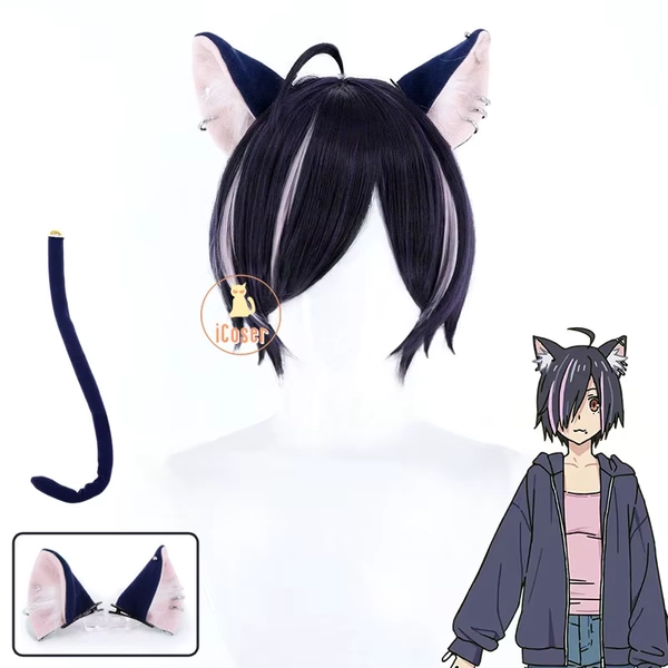 Full hameneko cosplay (wig + clothes + tail and ears)
