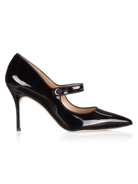 Manolo Blahnik Campari 90MM Patent Leather Mary Jane Pumps | Saks Fifth Avenue