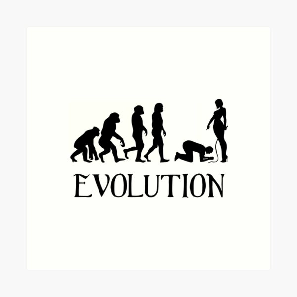 Femdom BDSM Evolution Art Print