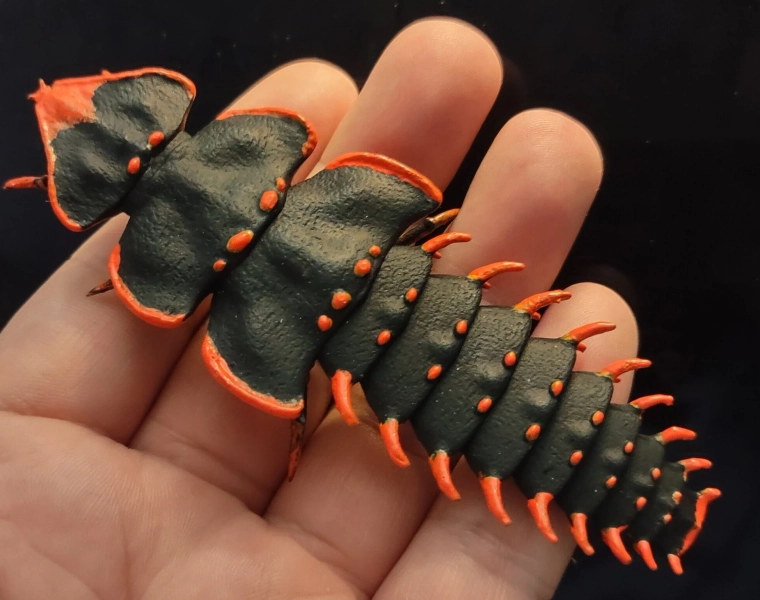 Model Trilobite Beetle Realistic Bug Figure Plastic Insect Large