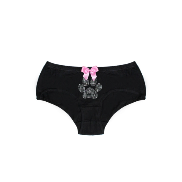 DUMB PUPPY RHINESTONE HIPSTER UNDIES