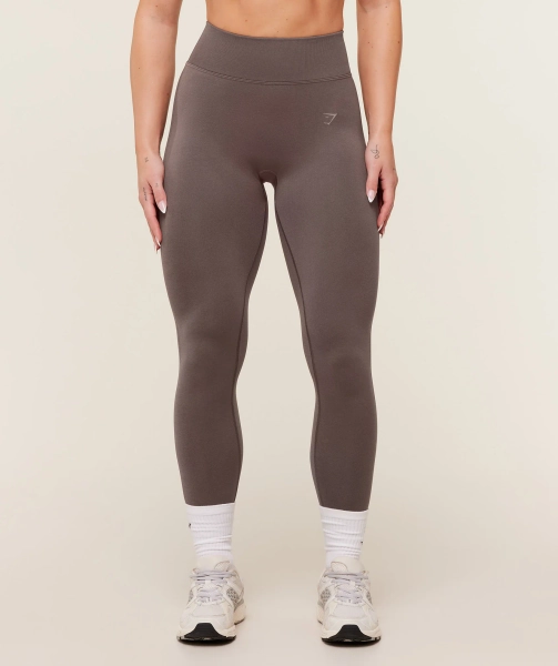 Gymshark Lift Seamless Leggings - Cool Brown
