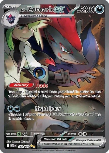 N's Zoroark Ex - Pokemon Journey Together #185
