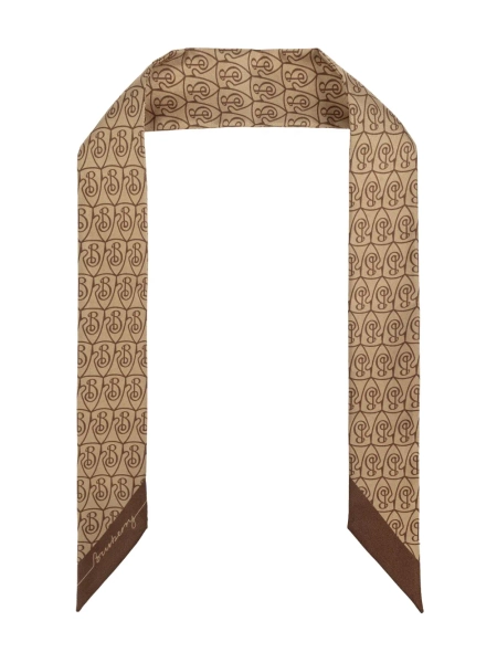Burberry monogram printed scarf | OS