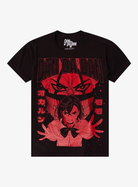Dandadan Okarun & Momo Red Portrait T-Shirt