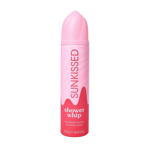 Sunkissed šlehačková sprchová pěna Shower Whip Raspberry Ripple, 250ml