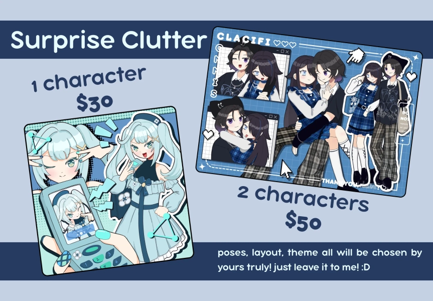 art w/ chi (skeb clutter art by clacifi)